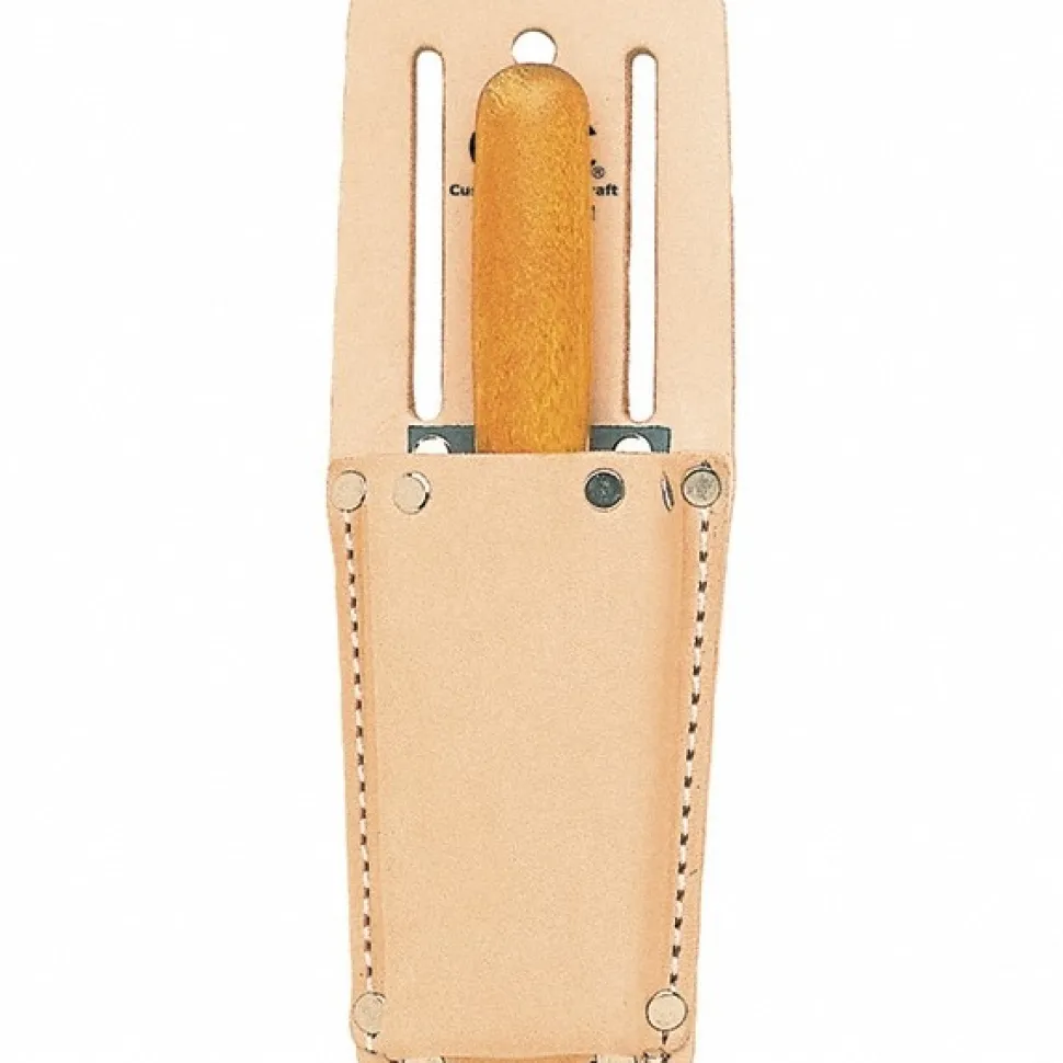 Sheath: 1 Pocket, Leather, Natural