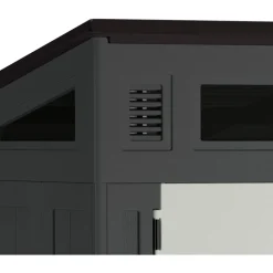 Sheds: Shed Type: Vertical Storage Shed; Overall Width: 75 in; Overall Depth: 65.25 in; Overall Height: 89.75 in