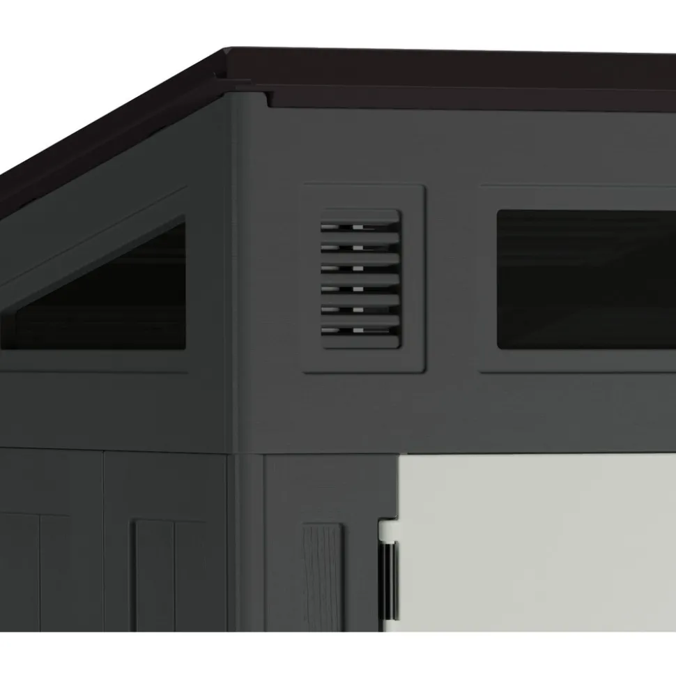 Sheds: Shed Type: Vertical Storage Shed; Overall Width: 75 in; Overall Depth: 65.25 in; Overall Height: 89.75 in