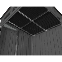 Sheds: Shed Type: Vertical Storage Shed; Overall Width: 75 in; Overall Depth: 65.25 in; Overall Height: 89.75 in