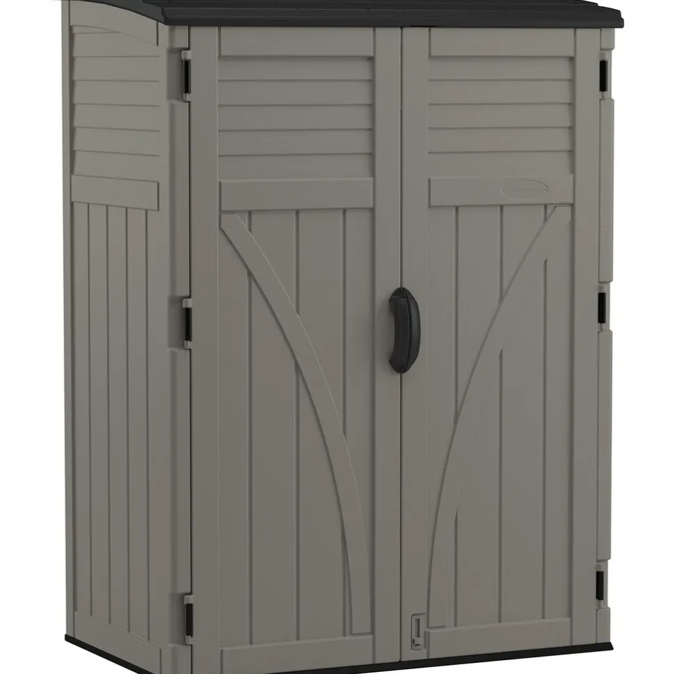 Sheds: Shed Type: Vertical Storage Shed; Overall Width: 53 in; Overall Depth: 32.5 in; Overall Height: 71.5 in