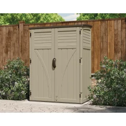 Sheds: Shed Type: Vertical Storage Shed; Overall Width: 53 in; Overall Depth: 32.5 in; Overall Height: 71.5 in