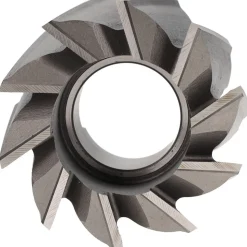 Shell End Mill: 2-1/4" Dia, 1" Arbor Hole, 10 Flute, High Speed Steel