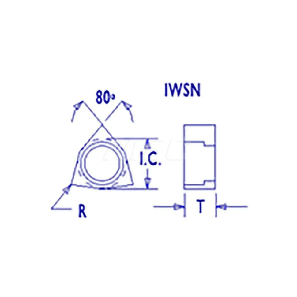 Shim for Indexables: 1/2" Inscribed Circle