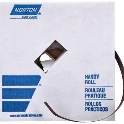 Shop Roll: 1" Wide, 50 Yd Long, 120 Grit, Aluminum Oxide