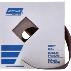 Shop Roll: 2" Wide, 50 Yd Long, 320 Grit, Aluminum Oxide