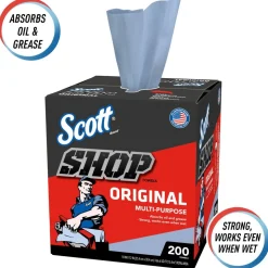 Shop Towels Originalâ„¢ (75190), Original Blue Shop Towels, 9"x12" sheets, Pop-Upâ„¢ Box