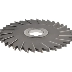 Side Chip Saw: 5" Blade Dia, 1/4" Blade Thickness, 1" Arbor Hole Dia, 36 Teeth, High Speed Steel