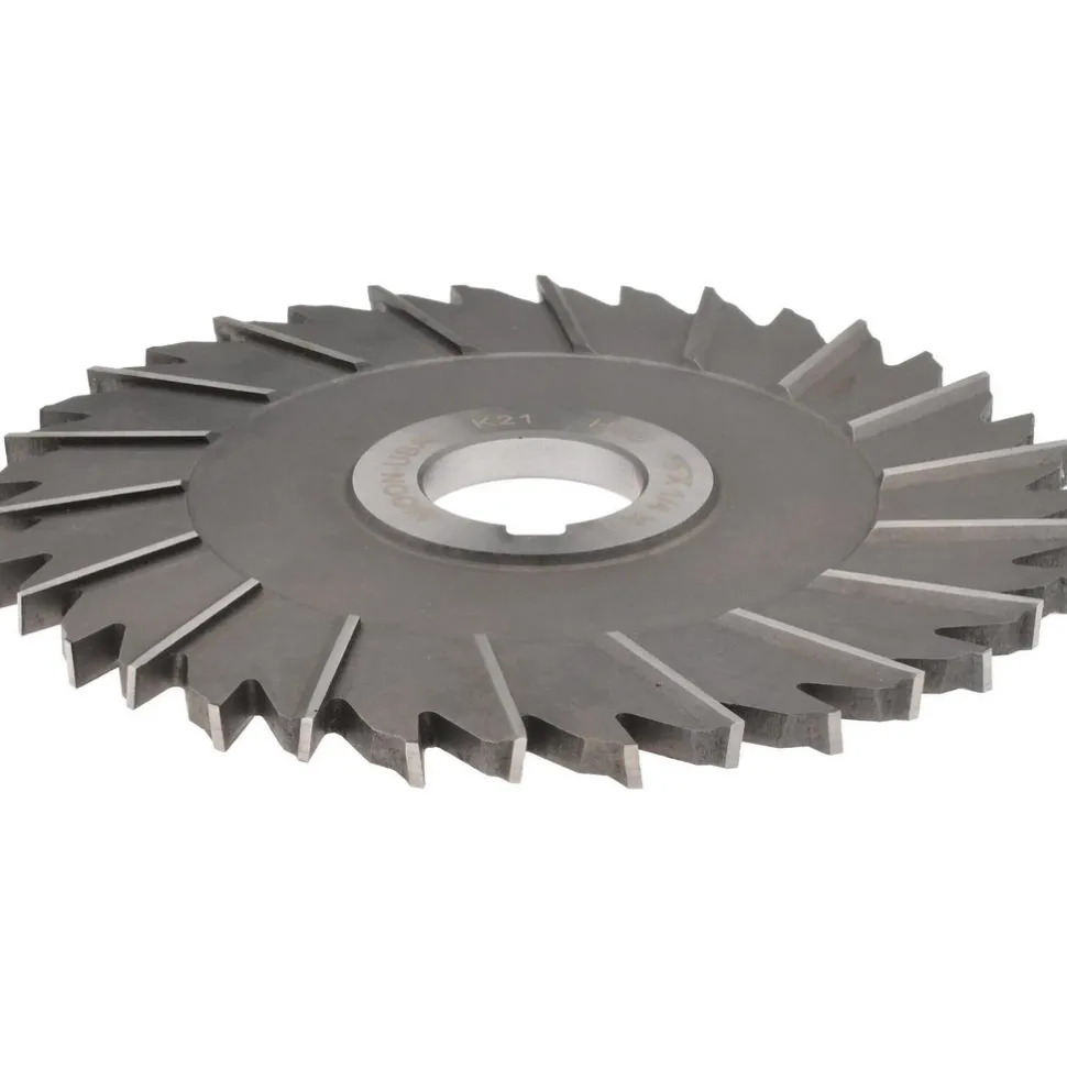 Side Chip Saw: 5" Blade Dia, 1/4" Blade Thickness, 1" Arbor Hole Dia, 36 Teeth, High Speed Steel