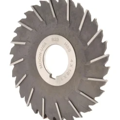 Side Chip Saw: 4" Blade Dia, 1/8" Blade Thickness, 1" Arbor Hole Dia, 32 Teeth, High Speed Steel