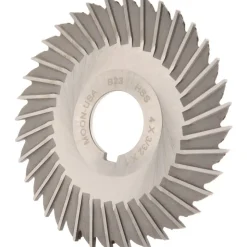 Side Chip Saw: 4" Blade Dia, 3/32" Blade Thickness, 1" Arbor Hole Dia, 36 Teeth, High Speed Steel