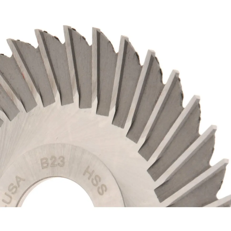 Side Chip Saw: 4" Blade Dia, 3/32" Blade Thickness, 1" Arbor Hole Dia, 36 Teeth, High Speed Steel
