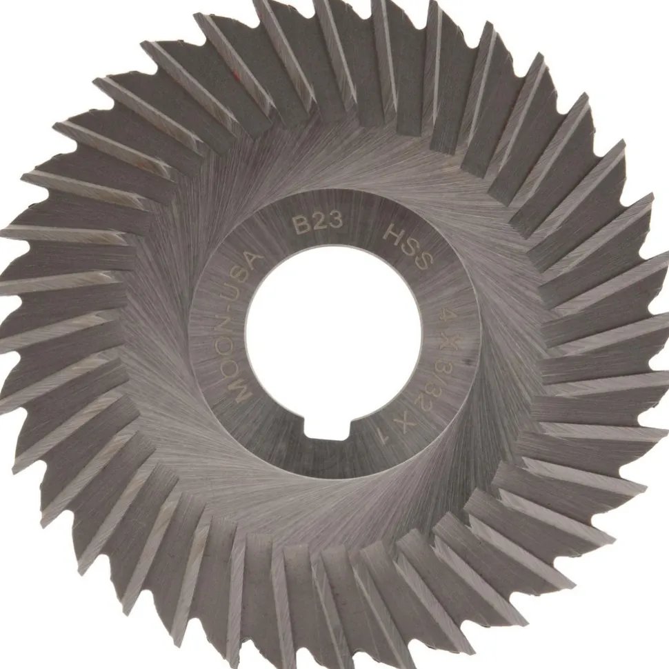 Side Chip Saw: 4" Blade Dia, 3/32" Blade Thickness, 1" Arbor Hole Dia, 36 Teeth, High Speed Steel