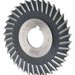 Side Chip Saw: 4" Blade Dia, 3/32" Blade Thickness, 1" Arbor Hole Dia, 36 Teeth, High Speed Steel