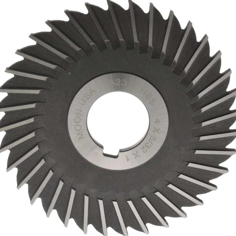 Side Chip Saw: 4" Blade Dia, 5/32" Blade Thickness, 1" Arbor Hole Dia, 36 Teeth, High Speed Steel