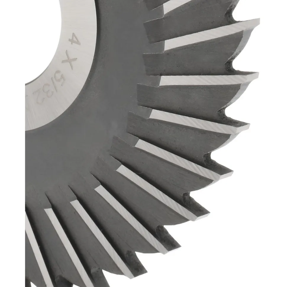 Side Chip Saw: 4" Blade Dia, 5/32" Blade Thickness, 1" Arbor Hole Dia, 36 Teeth, High Speed Steel