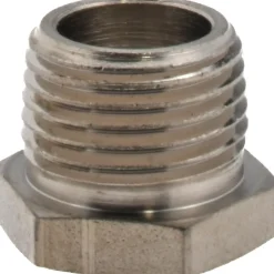 9/16" Sight Dia, 1/2" Thread, 0.78" OAL, High Pressure Fused Pipe Thread, Open View Sight Glass & Flow Sight