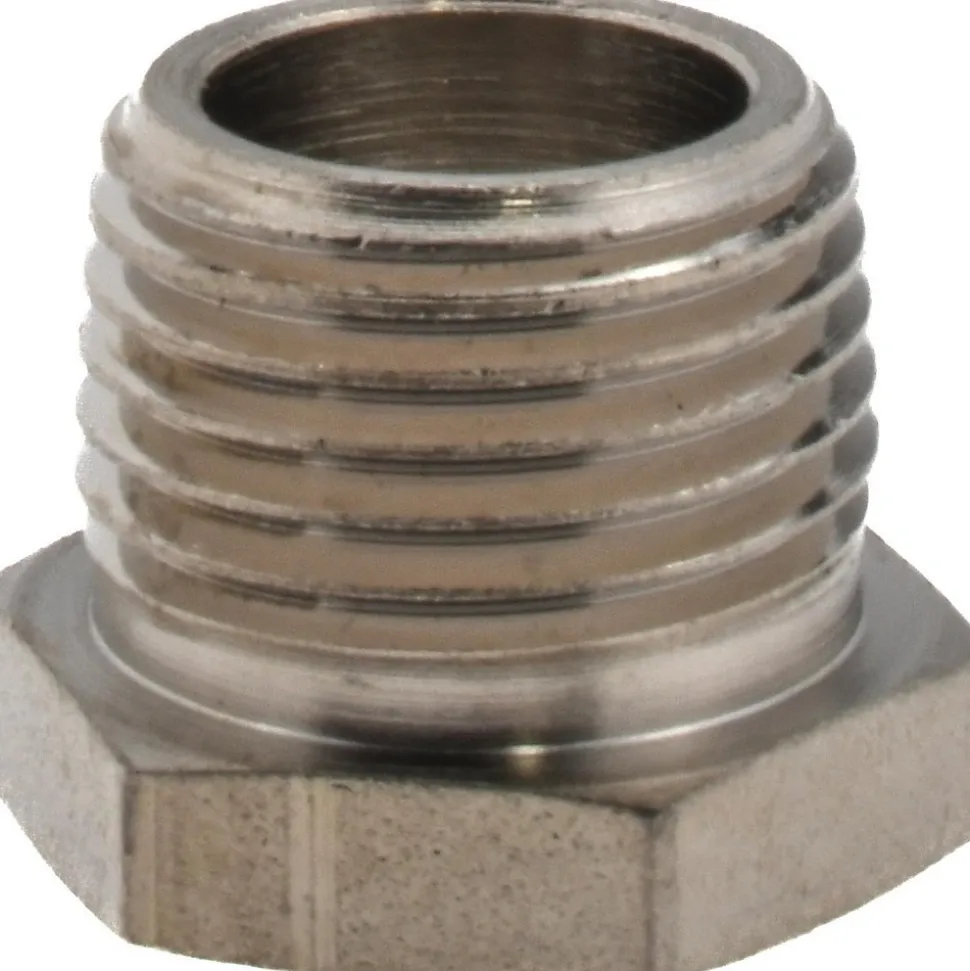 9/16" Sight Dia, 1/2" Thread, 0.78" OAL, High Pressure Fused Pipe Thread, Open View Sight Glass & Flow Sight