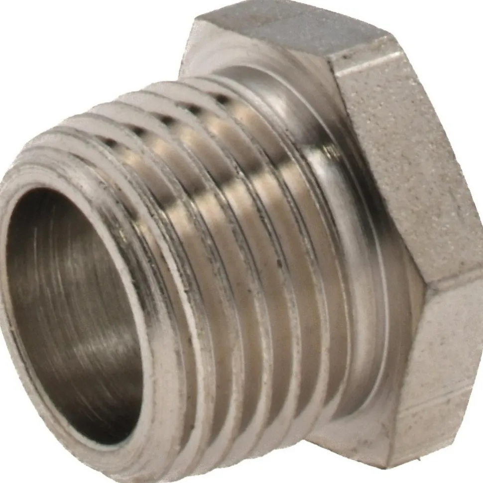 9/16" Sight Dia, 1/2" Thread, 0.78" OAL, High Pressure Fused Pipe Thread, Open View Sight Glass & Flow Sight