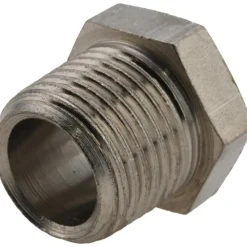 7/16" Sight Dia, 3/8" Thread, 0.72" OAL, High Pressure Fused Pipe Thread, Open View Sight Glass & Flow Sight