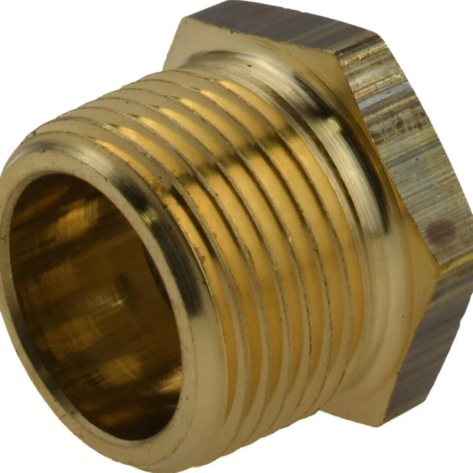 3/4" Sight Dia, 3/4" Thread, 1" OAL, Low Pressure Pipe Thread Lube Sight with Reflector Sight Glass & Flow Sight