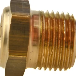 7/16" Sight Dia, 3/8" Thread, 0.88" OAL, Low Pressure Pipe Thread Lube Sight with Reflector Sight Glass & Flow Sight