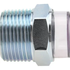 2" Sight Dia, 1" Thread, 1-11/16" OAL, Viewport Sight Glass & Flow Sight