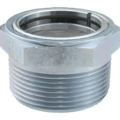 2" Sight Dia, 1-1/2" Thread, 1-11/32" OAL, Viewport Sight Glass & Flow Sight