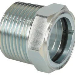 2" Sight Dia, 1" Thread, 1-1/4" OAL, Viewport Sight Glass & Flow Sight