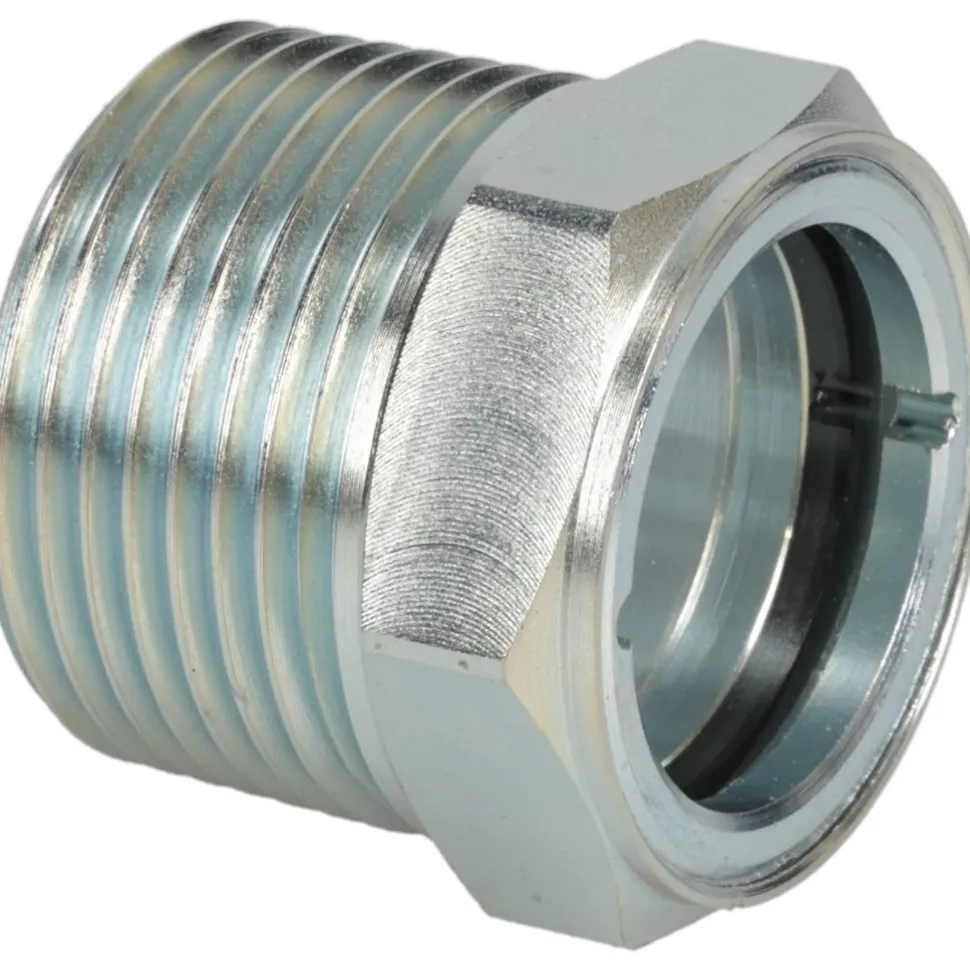 2" Sight Dia, 1" Thread, 1-1/4" OAL, Viewport Sight Glass & Flow Sight