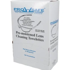 Silicone Free Lens Cleaning Towelettes: Anti-Fog, Anti-Static, Individually Wrapped, 5" Wide, 8" Long