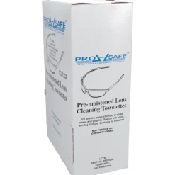 Silicone Free Lens Cleaning Towelettes: Anti-Fog, Anti-Static, Individually Wrapped, 5" Wide, 8" Long
