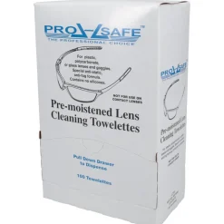 Silicone Free Lens Cleaning Towelettes: Anti-Fog, Anti-Static, Individually Wrapped, 5