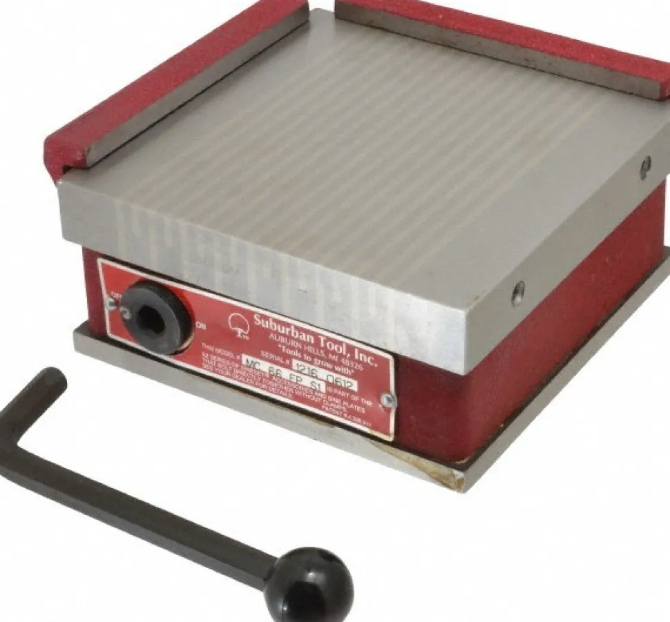 SineSet 6" Long x 6" Wide Permanent Magnetic Sine Plate Chuck