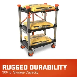 SITERUNNER 3-Shelf Folding Jobsite Cart, 20