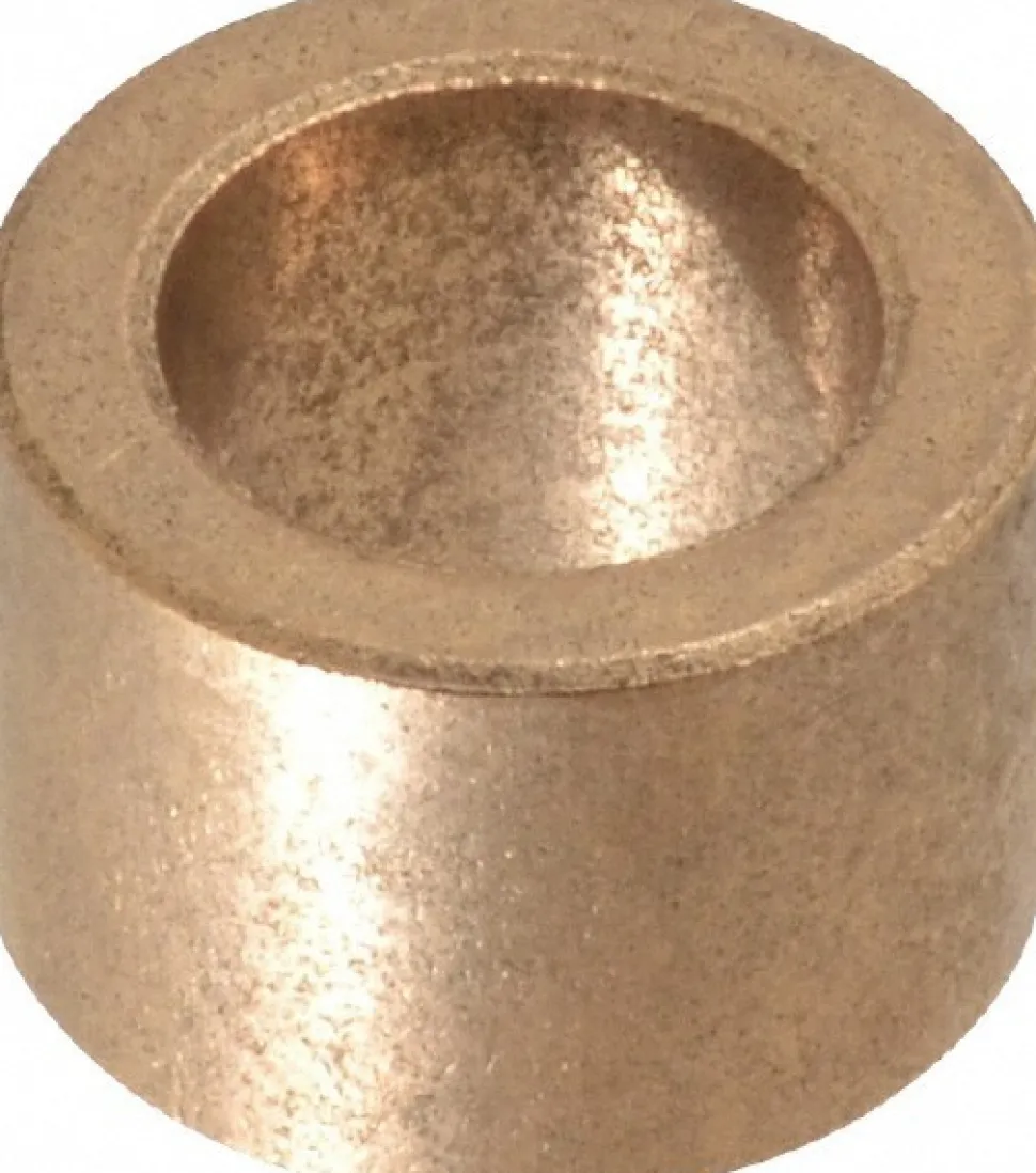 Sleeve Bearing: 1/2" ID, 3/4" OD, 1/2" OAL, Oil-Impregnated Bronze