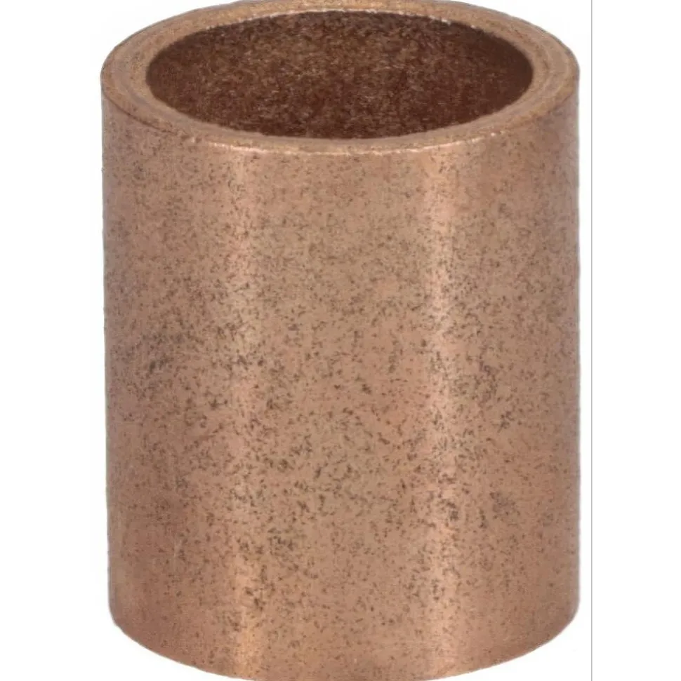 Sleeve Bearing: 1/2" ID, 5/8" OD, 3/4" OAL, Oil-Impregnated Bronze