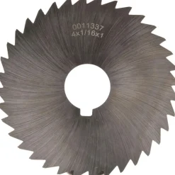 Slitting & Slotting Saw: 4" Dia, 1/16" Thick, 1" Arbor Hole, 36 Teeth, High Speed Steel