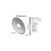 Slitting & Slotting Saw: 2-3/4" Dia, 0.0230" Thick, 60 Teeth, Solid Carbide