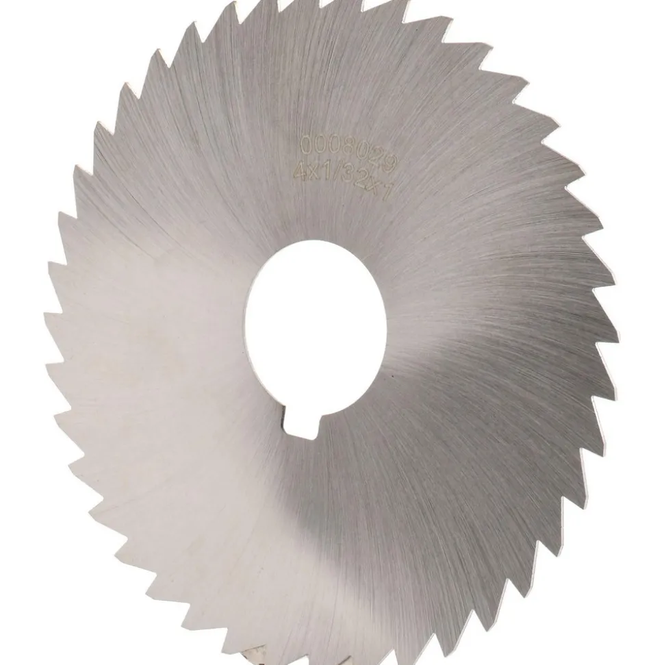 Slitting & Slotting Saw: 4" Dia, 1/32" Thick, 1" Arbor Hole, 40 Teeth, High Speed Steel