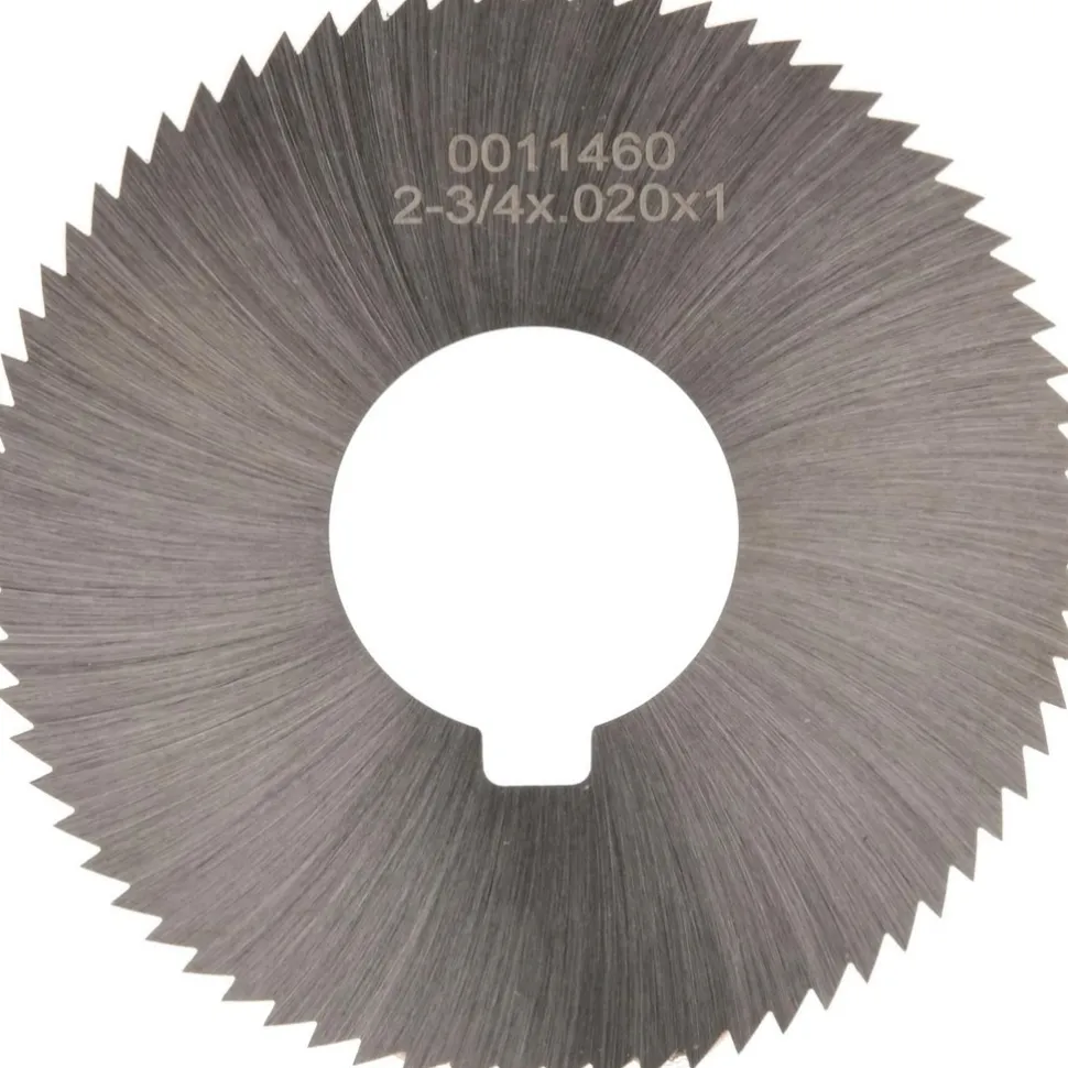 Slitting & Slotting Saw: 2-3/4" Dia, 0.0200" Thick, 1" Arbor Hole, 72 Teeth, High Speed Steel
