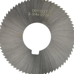Slitting & Slotting Saw: 2-3/4" Dia, 0.0720" Thick, 1" Arbor Hole, 72 Teeth, High Speed Steel