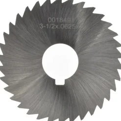 Slitting & Slotting Saw: 3-1/2" Dia, 1/16" Thick, 1" Arbor Hole, 34 Teeth, High Speed Steel