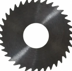Slitting & Slotting Saw: 1-1/2" Dia, 0.0200" Thick, 1/2" Arbor Hole, 36 Teeth, Solid Carbide