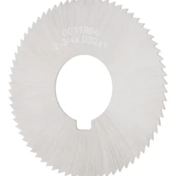 Slitting & Slotting Saw: 2-3/4" Dia, 0.0320" Thick, 1" Arbor Hole, 72 Teeth, High Speed Steel
