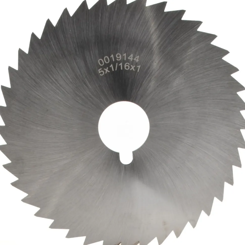 Slitting & Slotting Saw: 5" Dia, 1/16" Thick, 1" Arbor Hole, 40 Teeth, High Speed Steel