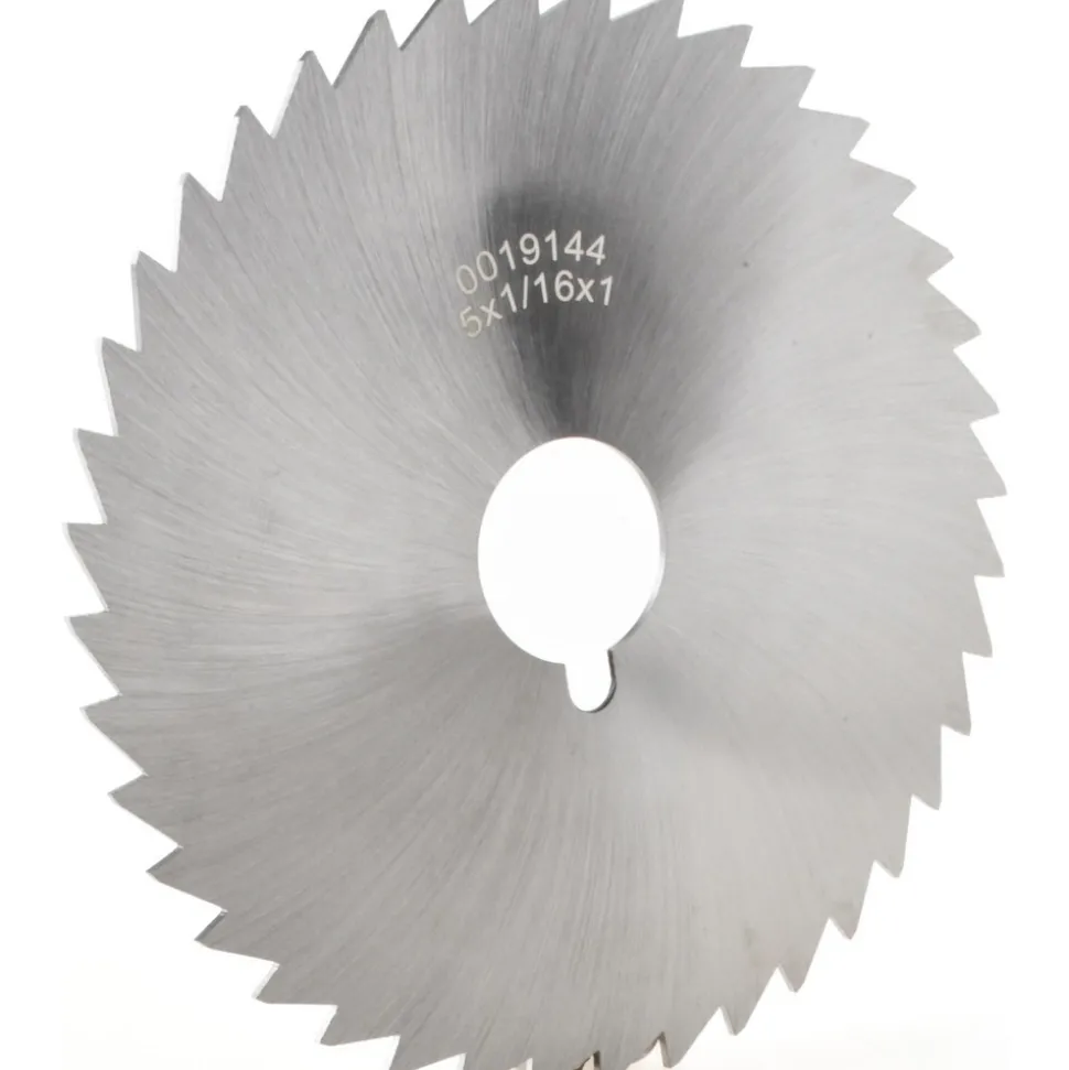 Slitting & Slotting Saw: 5" Dia, 1/16" Thick, 1" Arbor Hole, 40 Teeth, High Speed Steel