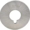 Slitting & Slotting Saw: 2-3/4" Dia, 0.1280" Thick, 1" Arbor Hole, 72 Teeth, High Speed Steel