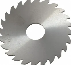 Slitting & Slotting Saw: 2" Dia, 1/16" Thick, 1/2" Arbor Hole, 24 Teeth, Solid Carbide