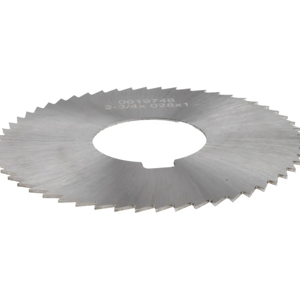 Slitting & Slotting Saw: 2-3/4" Dia, 0.0280" Thick, 1" Arbor Hole, 56 Teeth, High Speed Steel